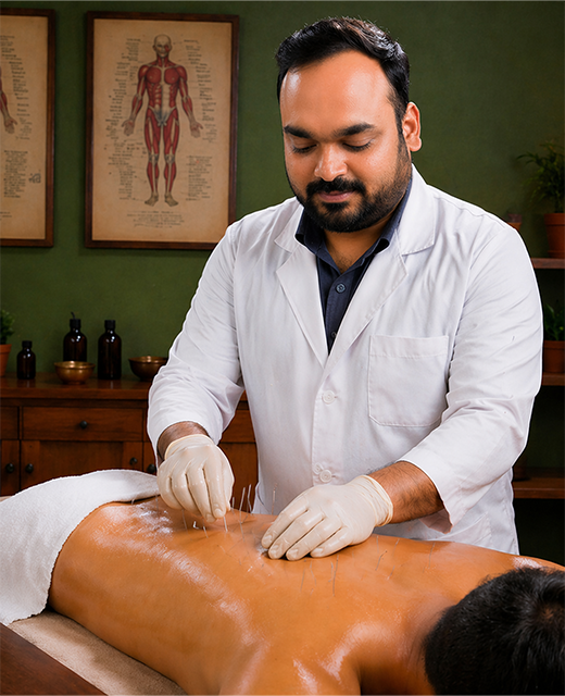 Viddha Karma therapy procedure